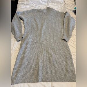 a new day Gray Ribbed Turtleneck Sweater